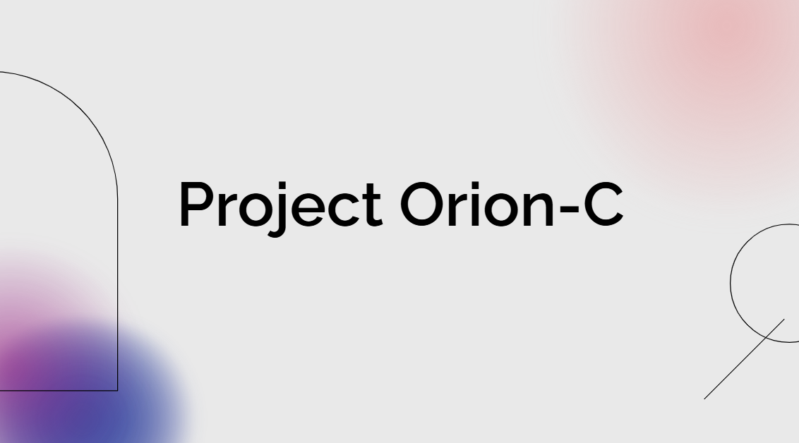 Project Orion — upGrad title slide
