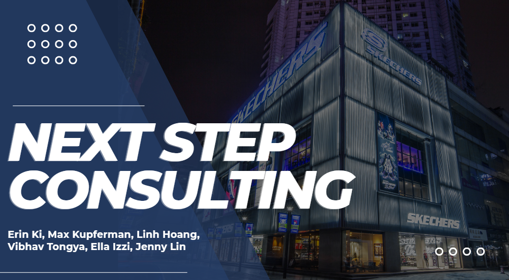 Skechers Investment Case — Next Step Consulting title slide