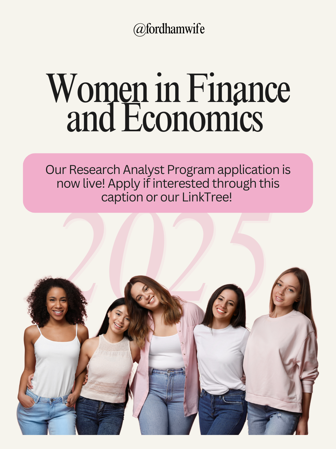 Women in Finance recruitment campaign